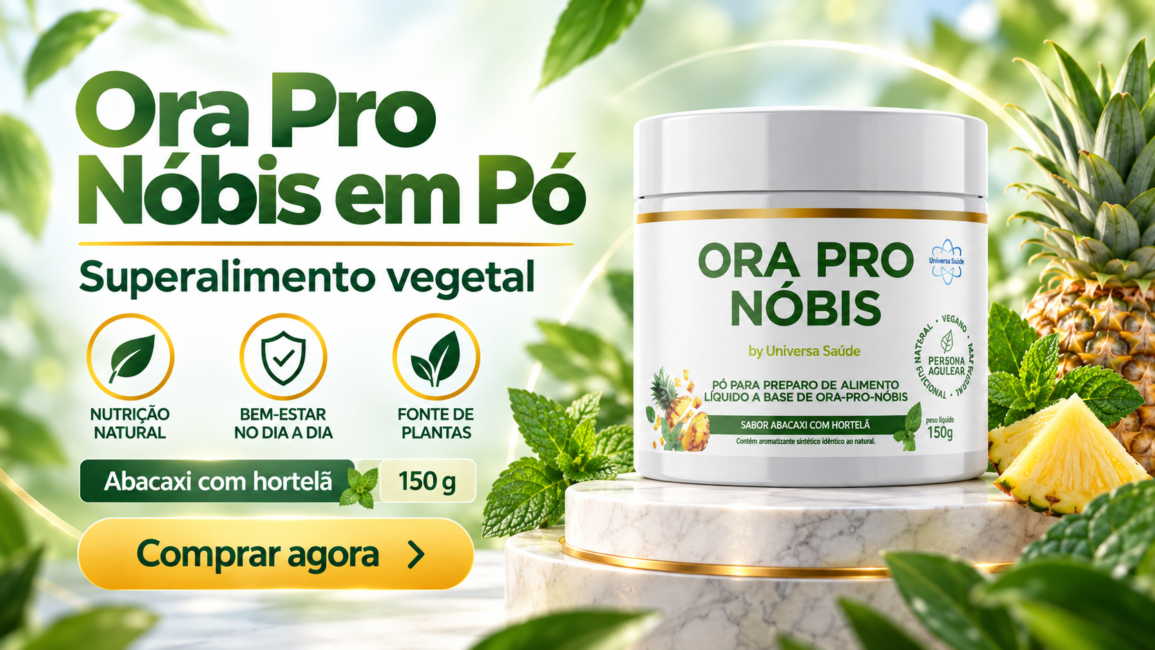 Ora Pro Nóbis em Pó - superalimento